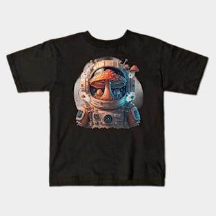 Mushroom head astronaut Kids T-Shirt